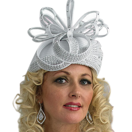 Lily And Taylor H277-WHT Church Hat