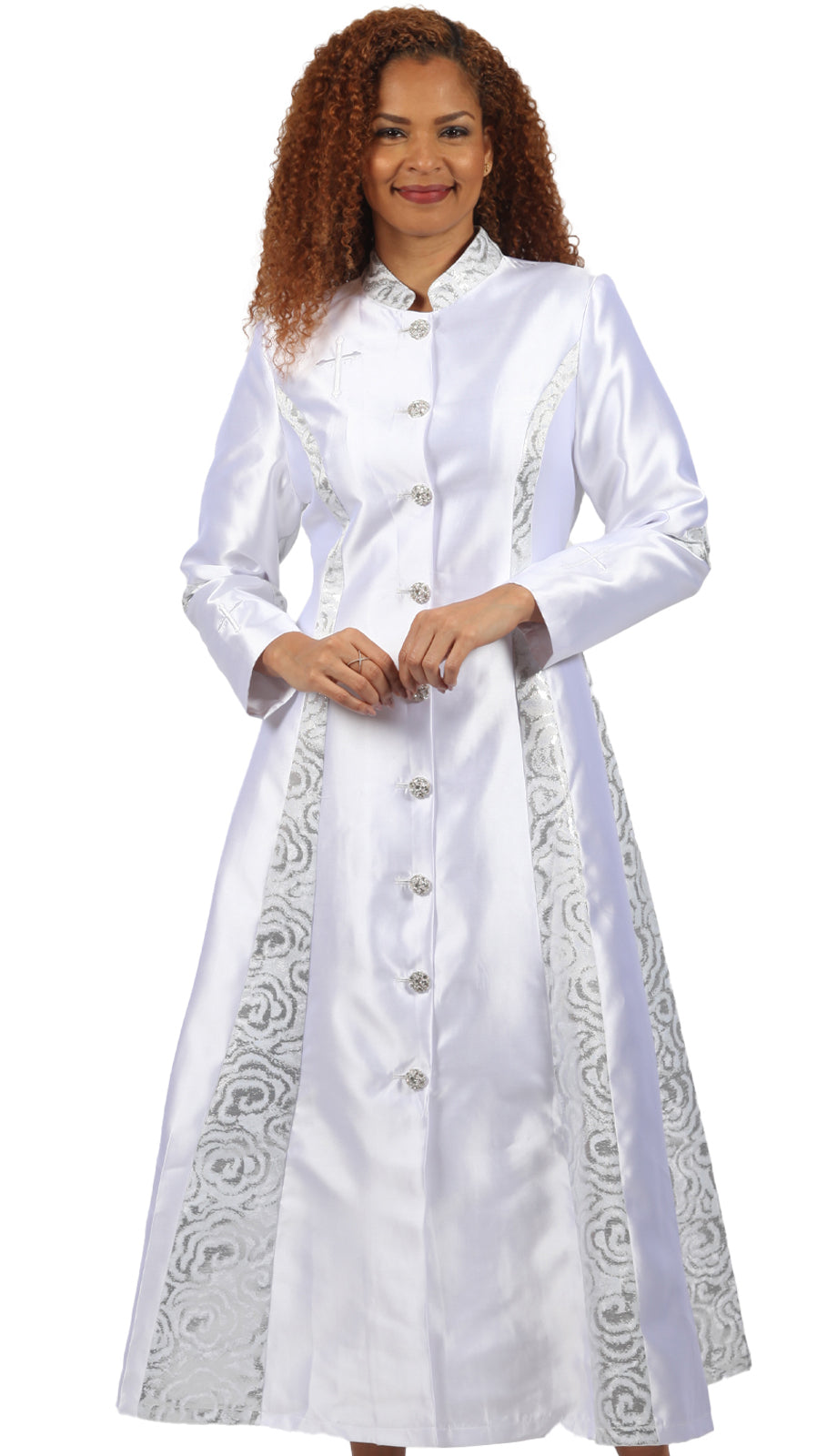 Diana Couture 8890-WHT Church Dress