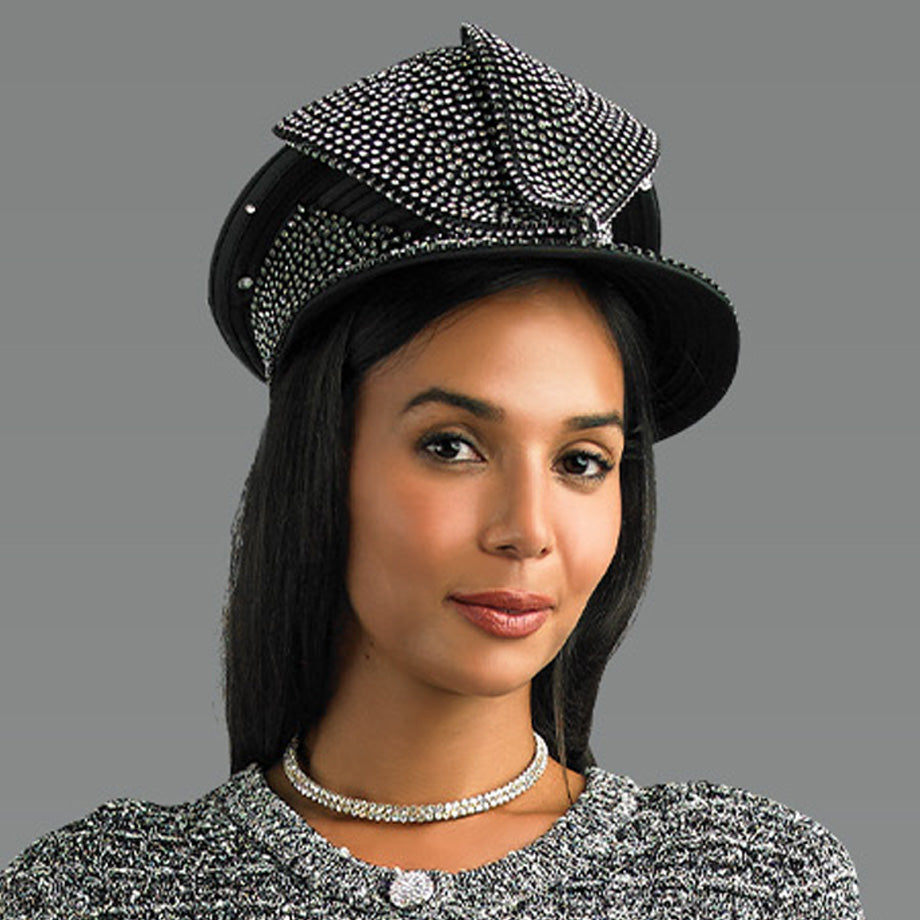 Lily And Taylor H418-BLK Church Hat