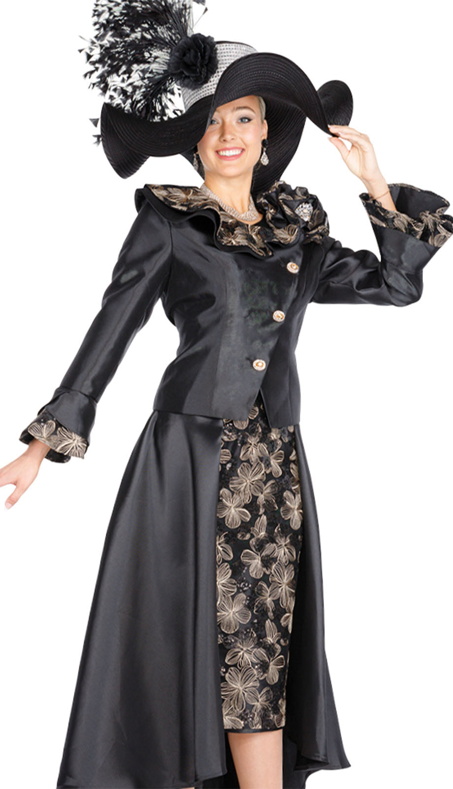 Elite Champagne 6155-QS Church Suit
