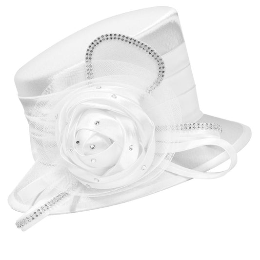 Giovanna HM974-WHT Womens Church Hat