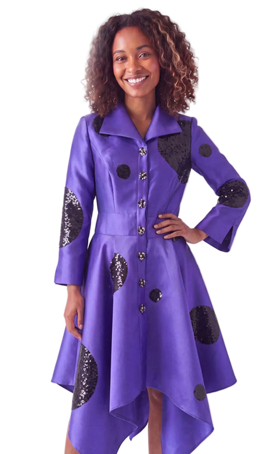 Lusso Couture 9216-PUR Church Dress