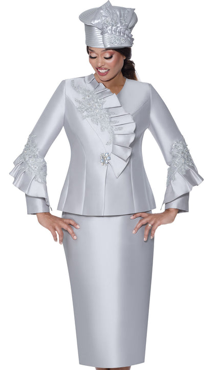 GMI G400862-SLV-QS Church Suit