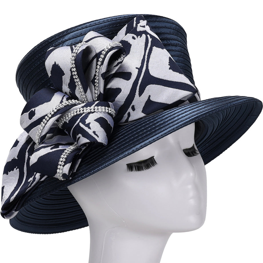 Giovanna HG1195-NAV Church Hat