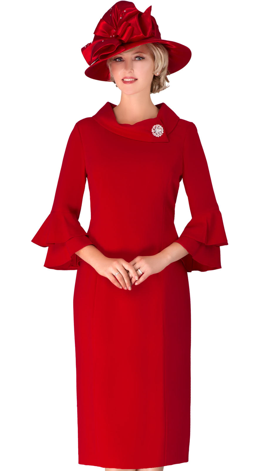 Giovanna D1518-RED Church Dress