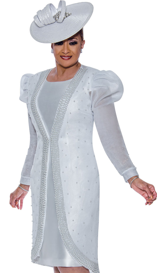 Dorinda Clark Cole 5362-WHT-QS Church Dress
