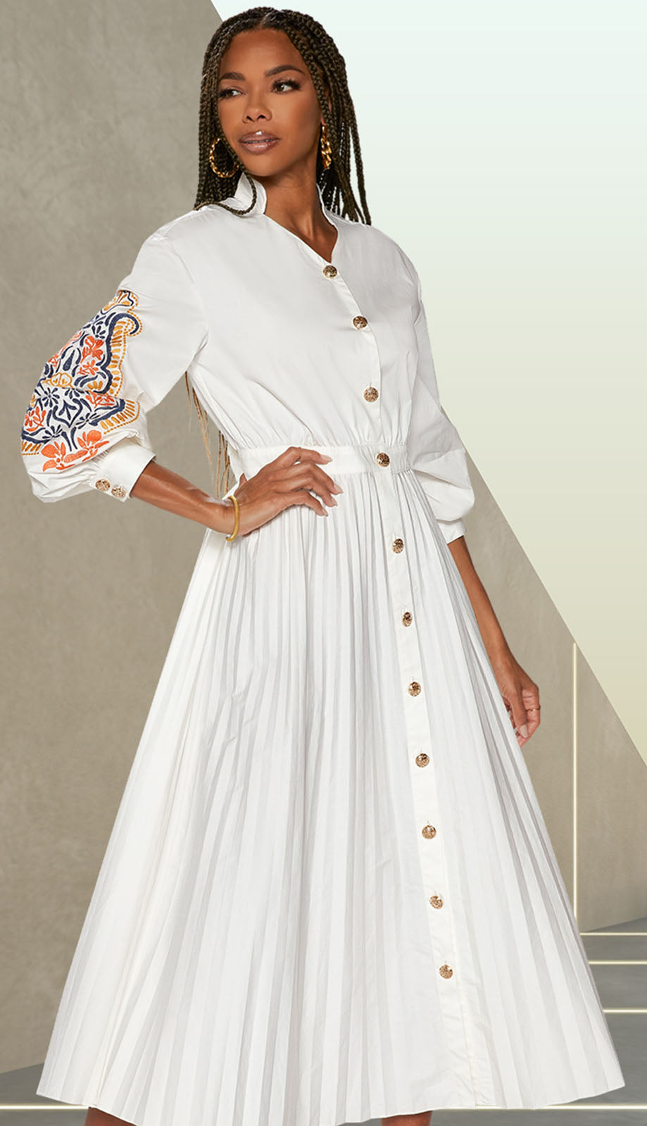 Love the Queen 17527-WHT Dress