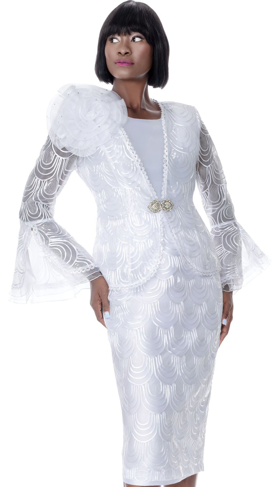 Terramina 7005-WHT-CO Church Suit