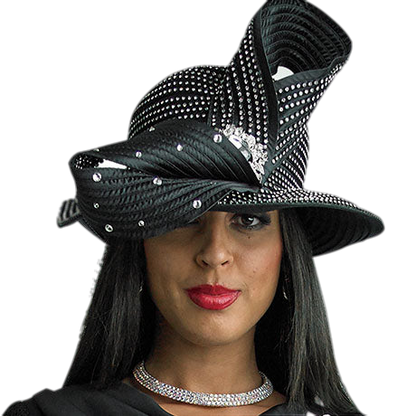 Lily And Taylor H281-BLK Church Hat