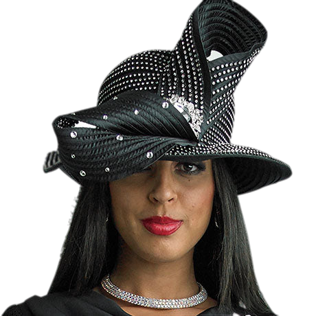 Lily And Taylor H281-BLK Church Hat