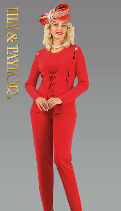 Lily And Taylor 818-RED Church Suit