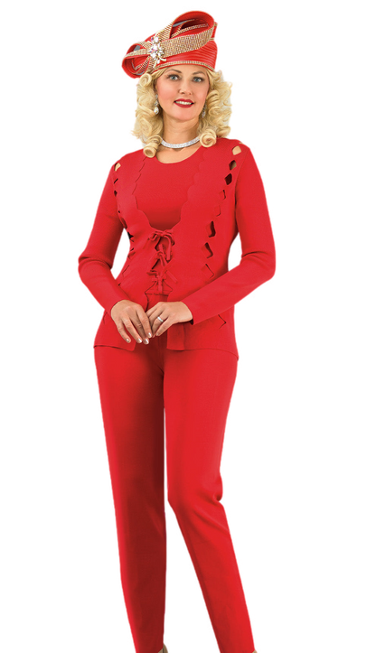 Lily And Taylor 818-RED Church Suit