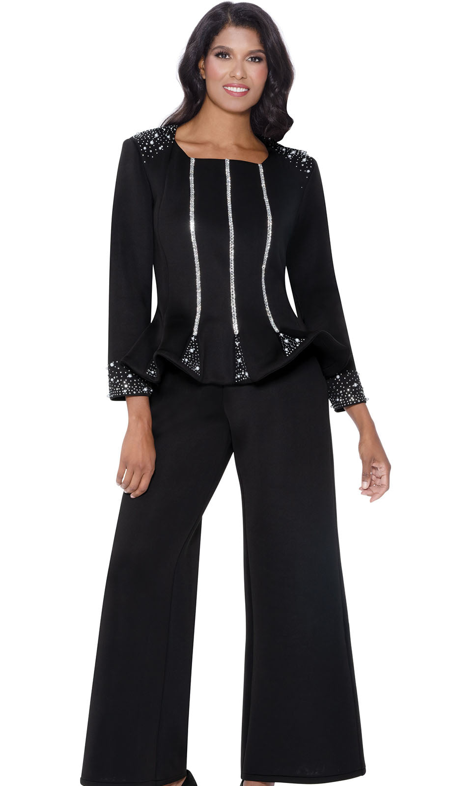 Stellar Looks SL600472-BLK-CO Pant Suit
