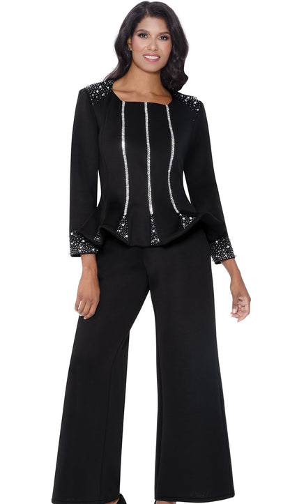 Stellar Looks SL600472-BLK-CO Pant Suit