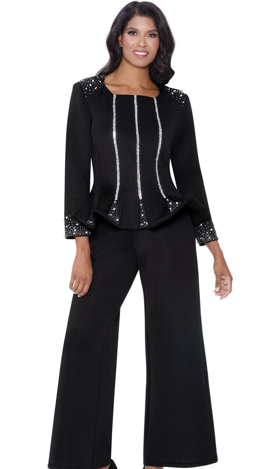 Stellar Looks SL600472-BLK-CO Pant Suit
