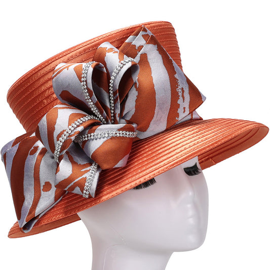 Giovanna HG1195-ORNG Church Hat