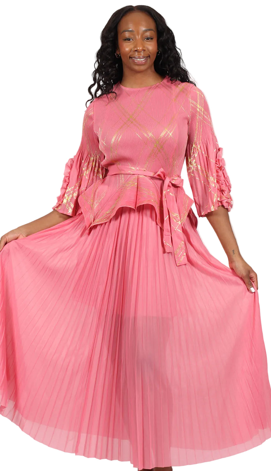 Diana Couture 90252-PNK Church Dress