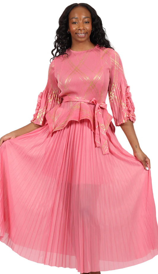 Diana Couture 90252-PNK Church Dress