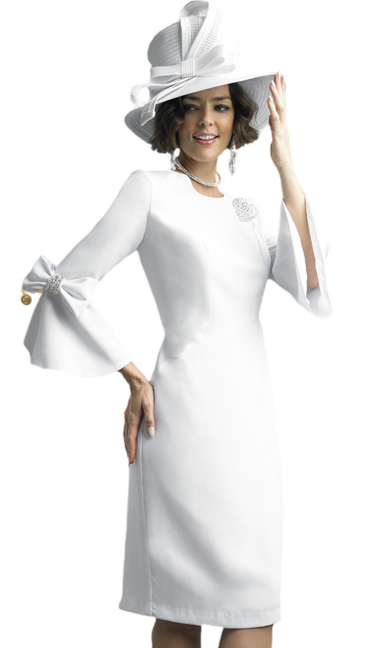 Lily And Taylor 4154-WHT-QS Church Dress