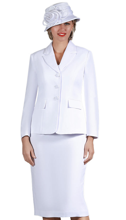 Giovanna S0743-WHT-CO Church Suit