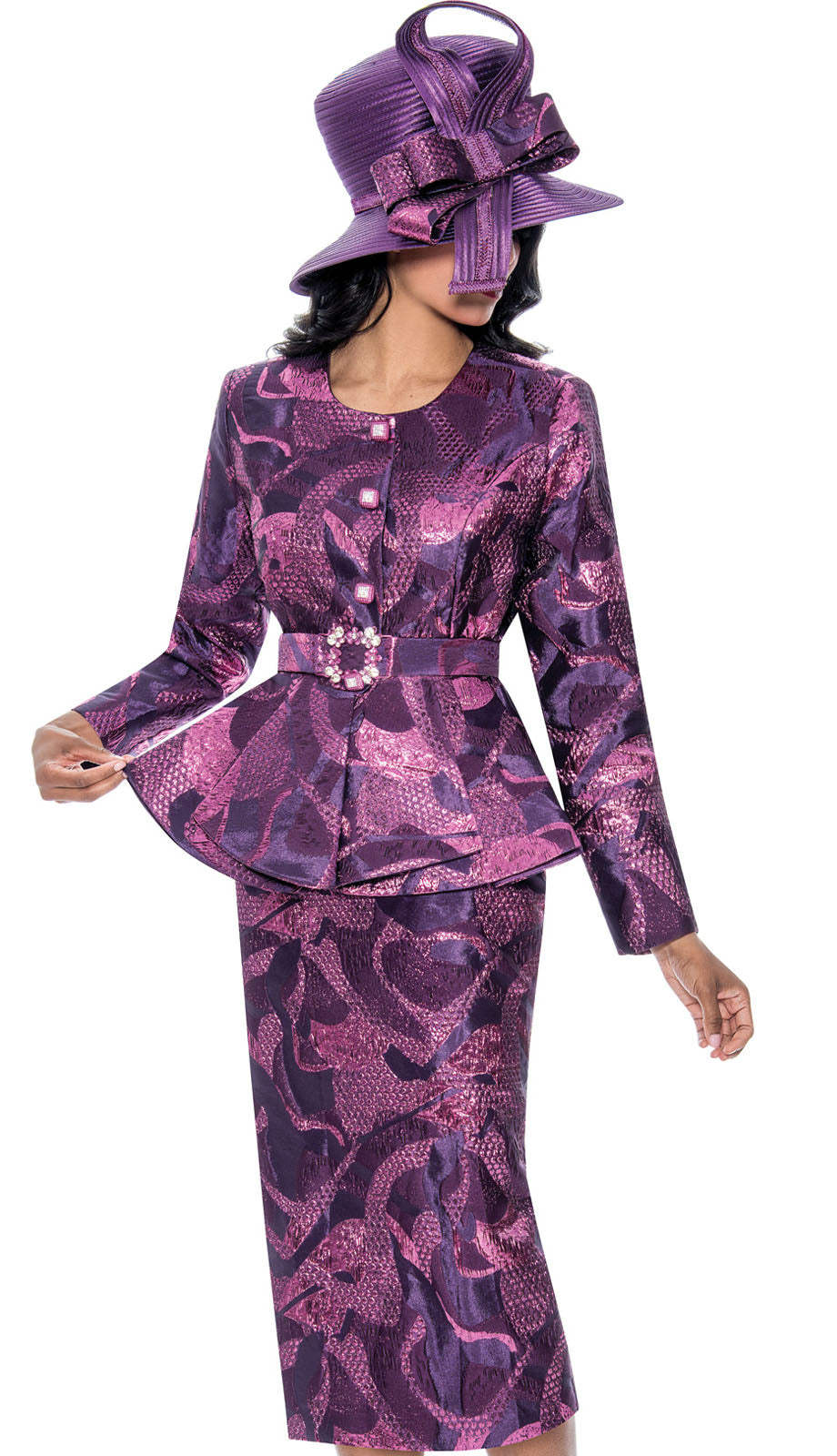 GMI G400792-PUR-QS Church Suit