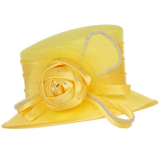 Giovanna HM974-YLW Unisex Church Hat