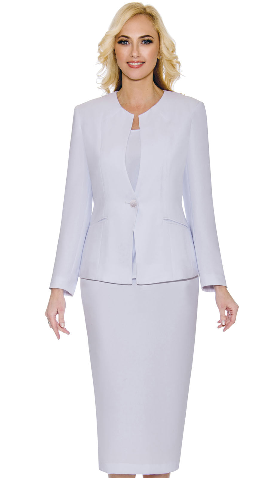 Giovanna 0708-WHT-CO Church Suit