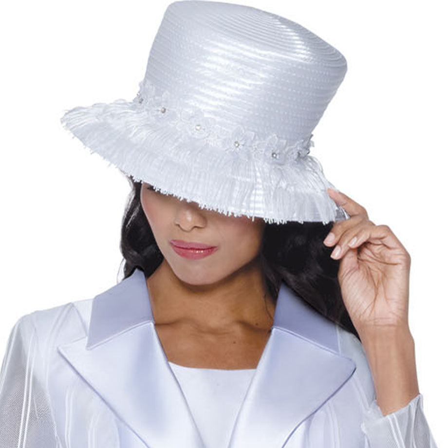 GMI 400943-WHT-H-IH Church Hat