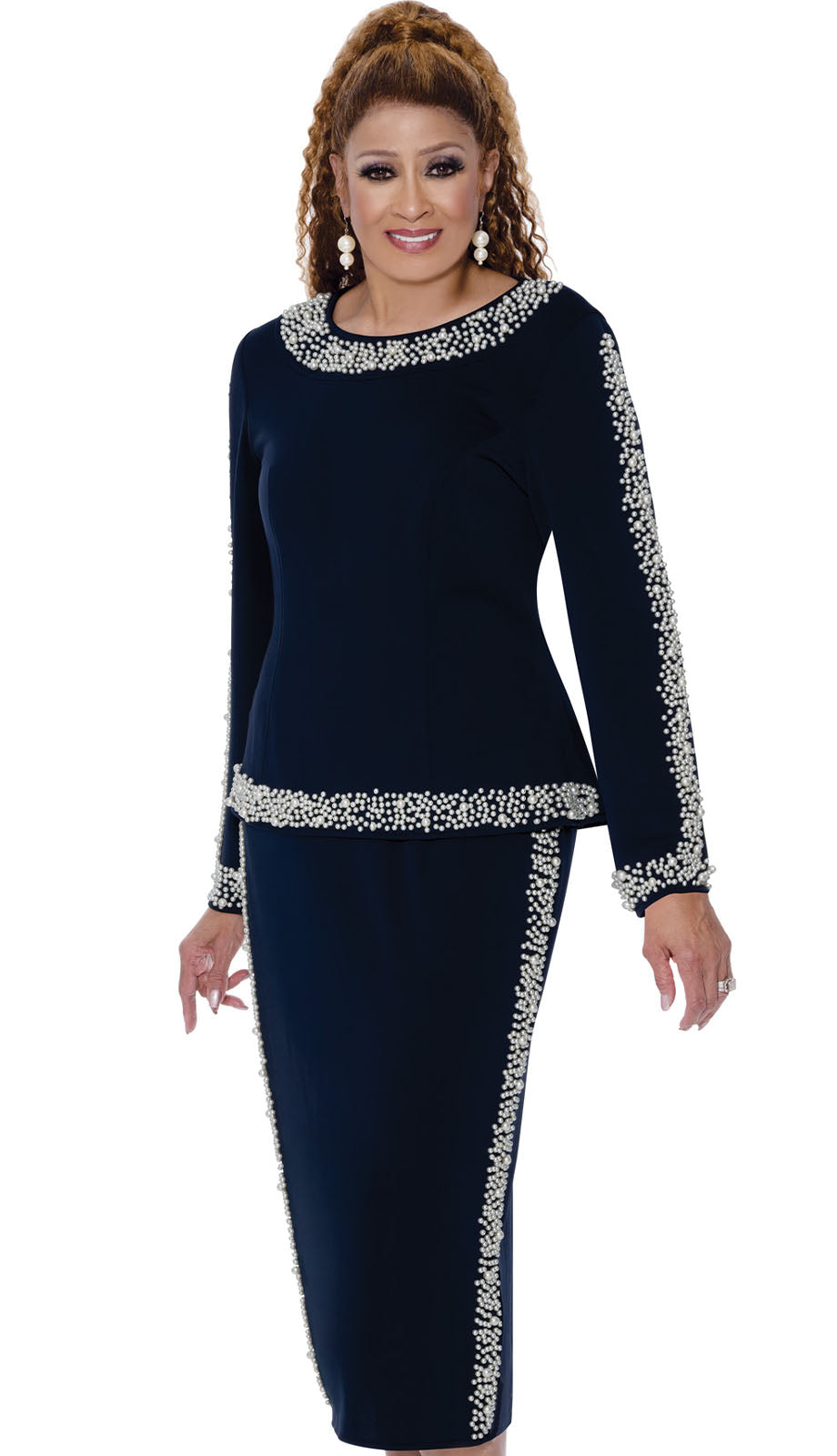 Dorinda Clark Cole 309612-NVY Church Dress