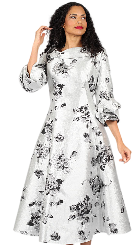 Diana Couture 8700-SLV Church Dress