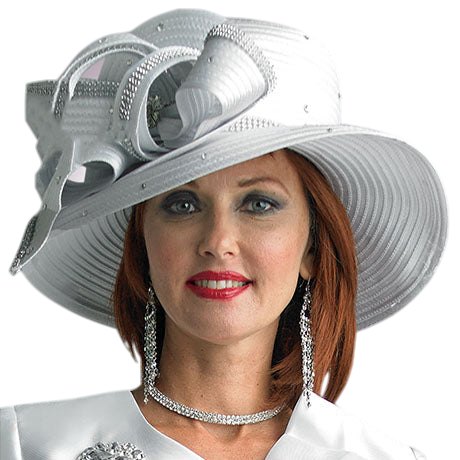 Lily And Taylor H282-WHT Church Hat