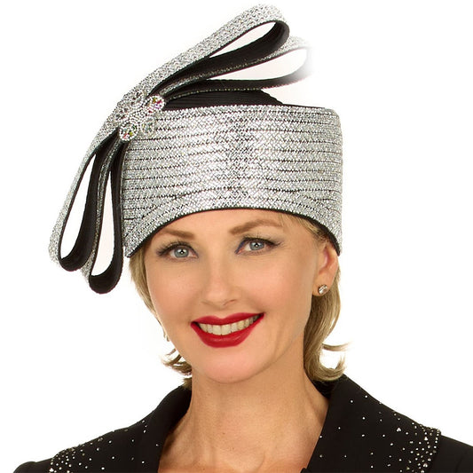 Giovanna HR1081-BLK Womens Church Hat