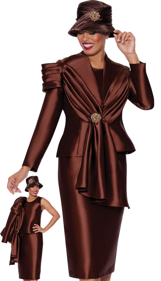 GMI 9983-BRN-IH Womens Church Suit