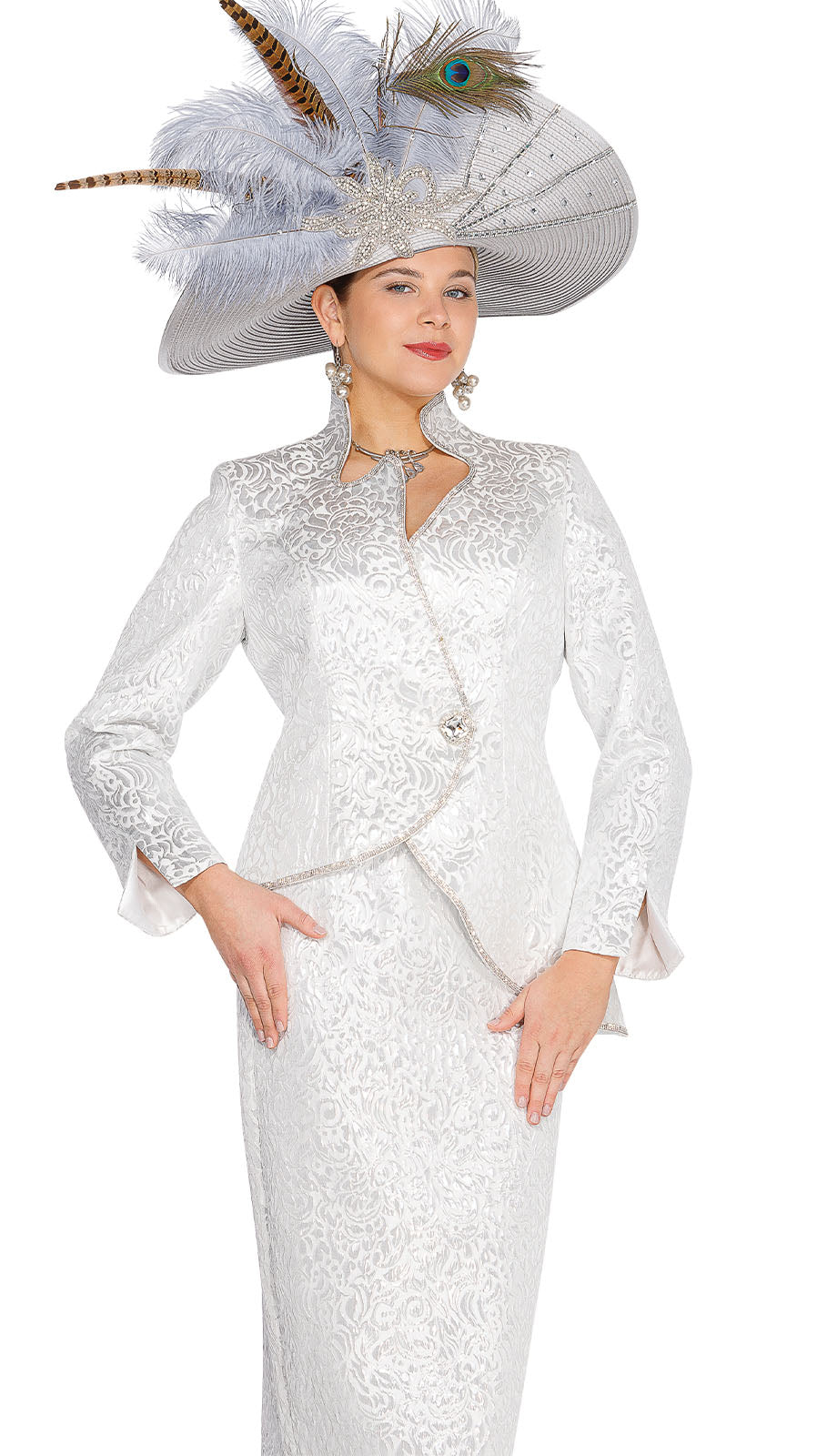 Elite Champagne 6252-H Church Suit-Hat
