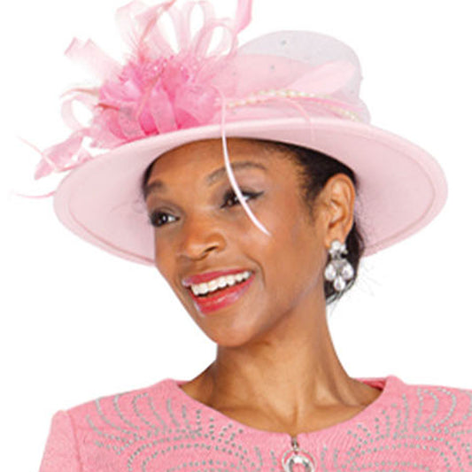 Champagne Italy H5969-PNK-IH Unisex Church Hat