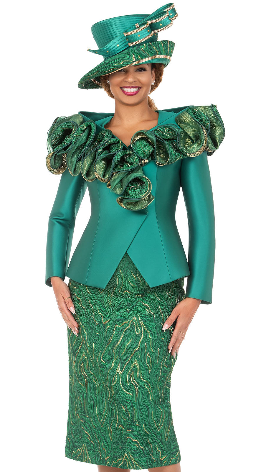 Mia By Giovanna G1339-EMR Church Suit