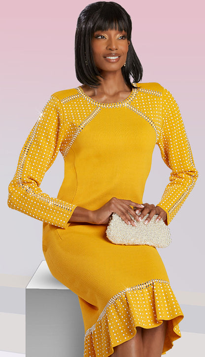 Donna Vinci Knit 13412-QS Church Dress