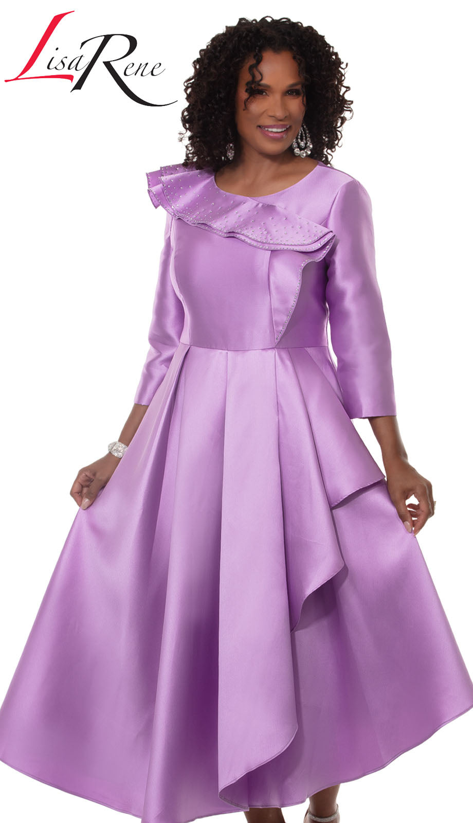 Lisa Rene 3380-LAV-QS Church Dress
