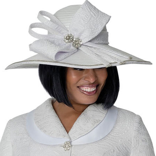 GMI 401862-WHT-H-QS Church Hat