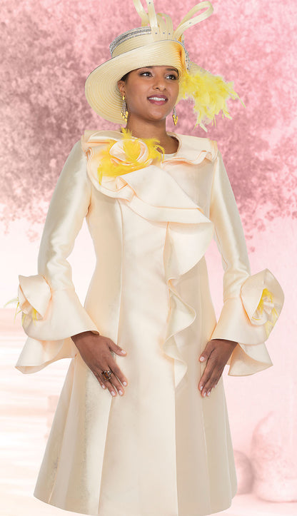 Elite Champagne 5972-YLW-CO Womens Jacket Dress