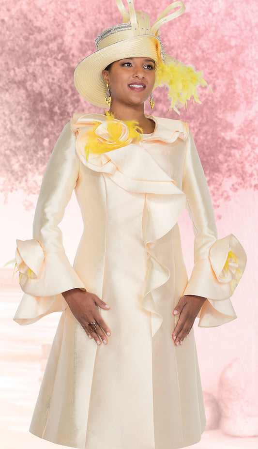 Elite Champagne 5972-YLW-CO Womens Jacket Dress