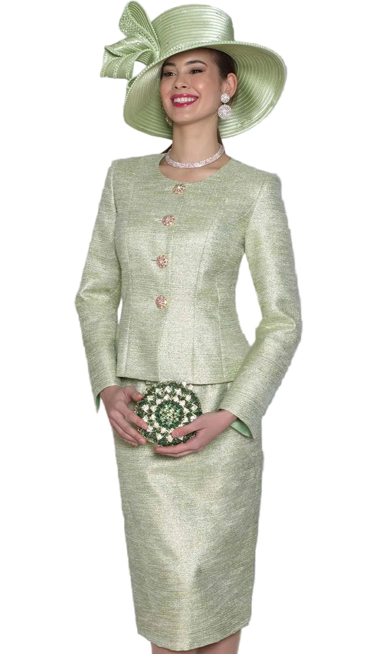 Lily and Taylor 5180-GRN-QS Church Dress