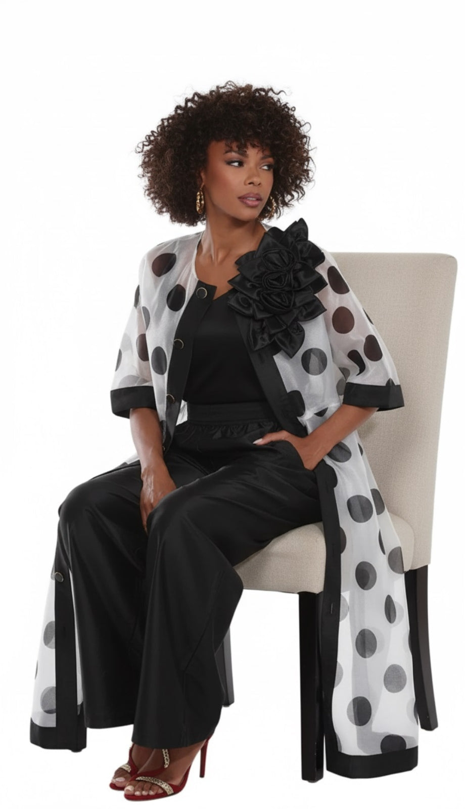 Love the Queen 17591 Womens Pant Suit