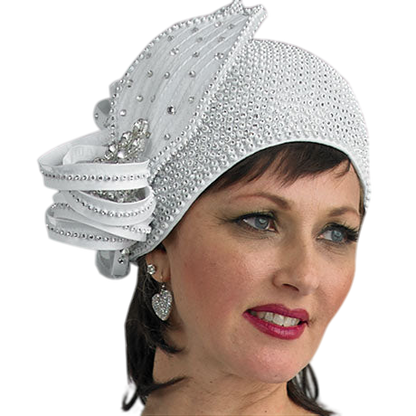 Lily And Taylor H290-WHT Church Hat