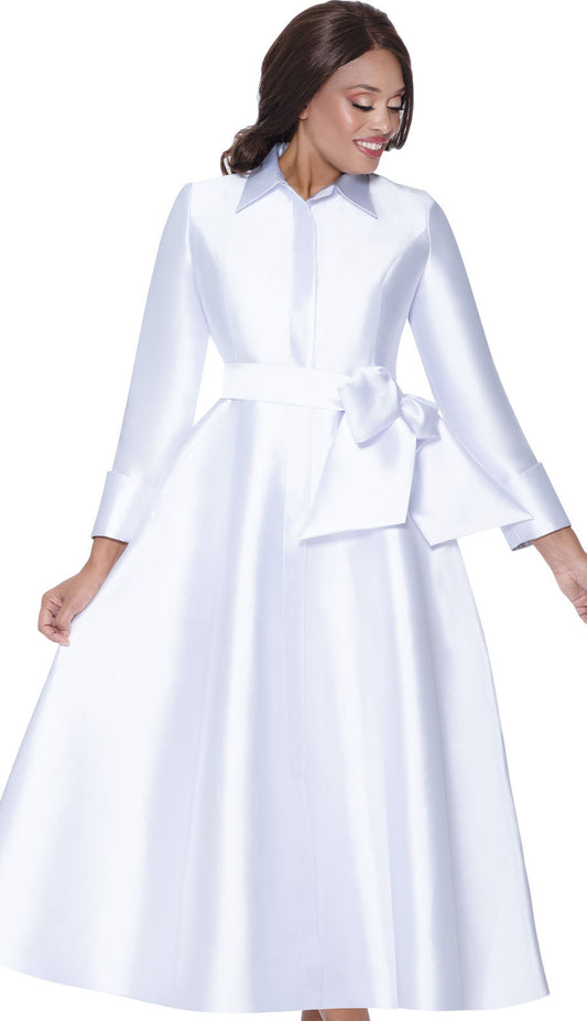 Nubiano 100311-WHT-QS Church Dress