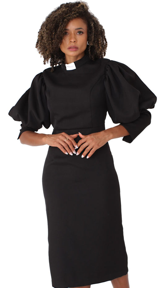 Tally Taylor 4813-BLK-QS Womens Clergy Dress
