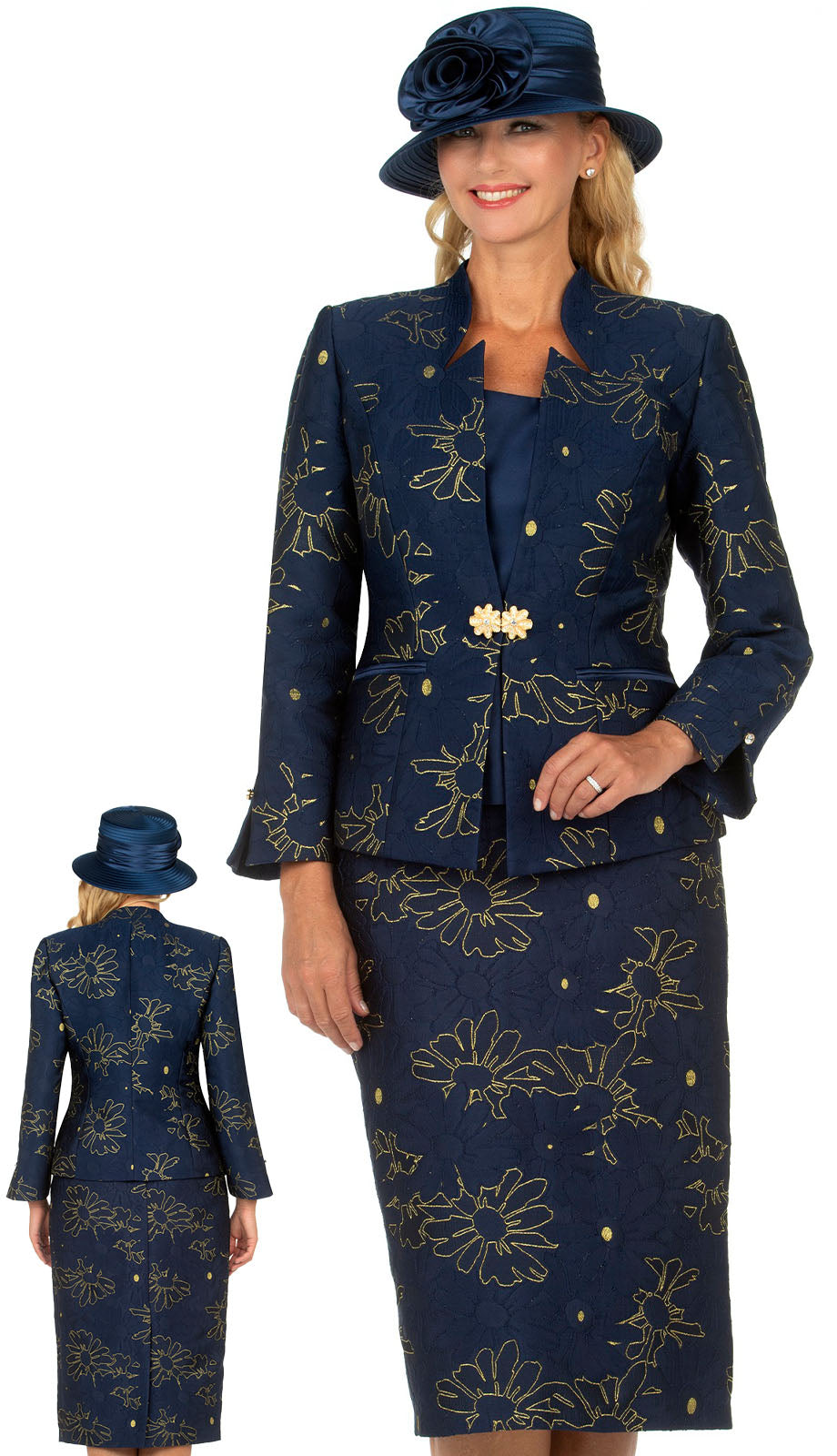 Giovanna G1172-NVY-CO Church Suit