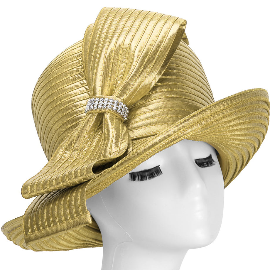 Giovanna HM1015-GLD Church Hat