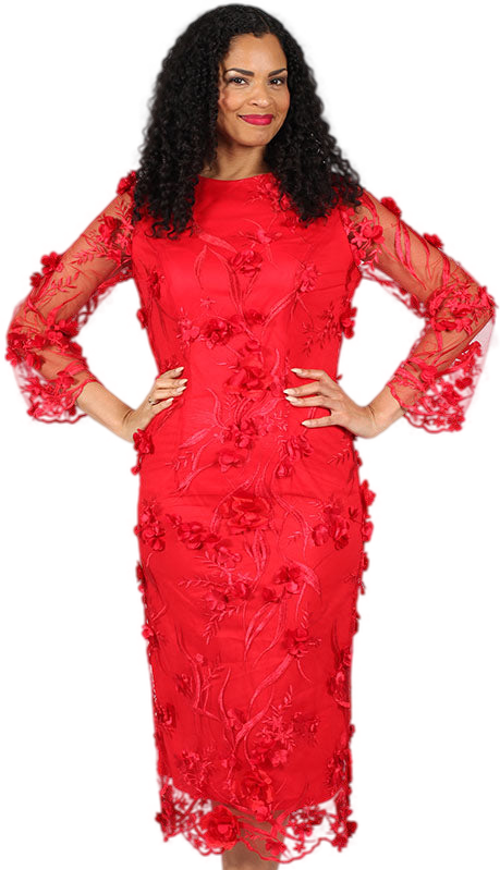 Diana Couture 8746-RED Church Dress – Church Suits Fast