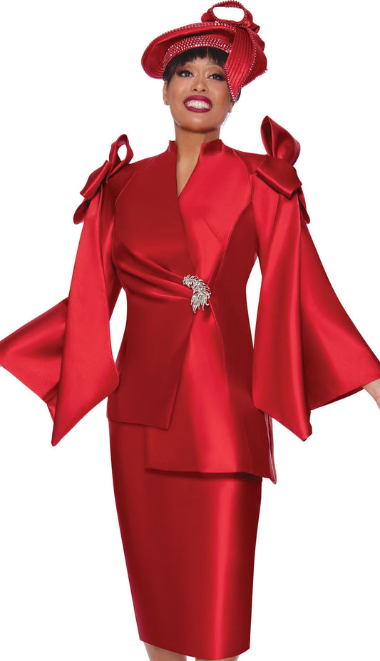 GMI 9992-RED-QS Womens Church Suit